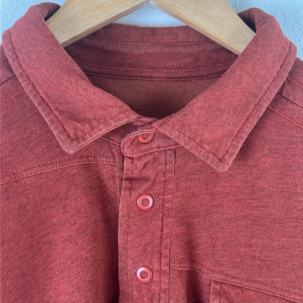 The North Face Shirt Mens Size Small‎ Rust Polo Short Sleeve Outdoors Hiking